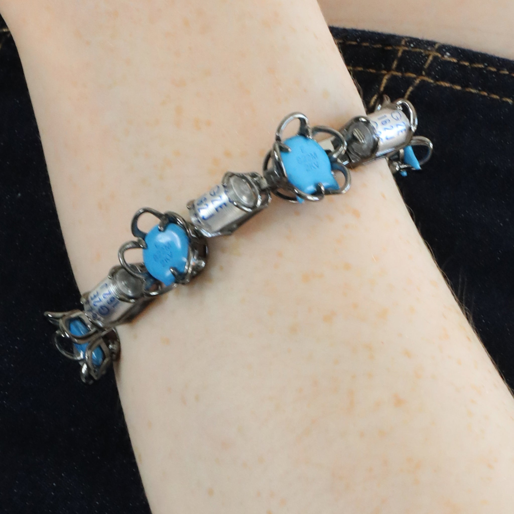Airy Signs Recycled Silver & E-Waste Bracelet